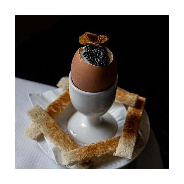 œuf à la coque au caviar français Prunier - disponible sur l'eshop